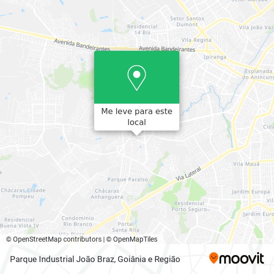 Parque Industrial João Braz mapa