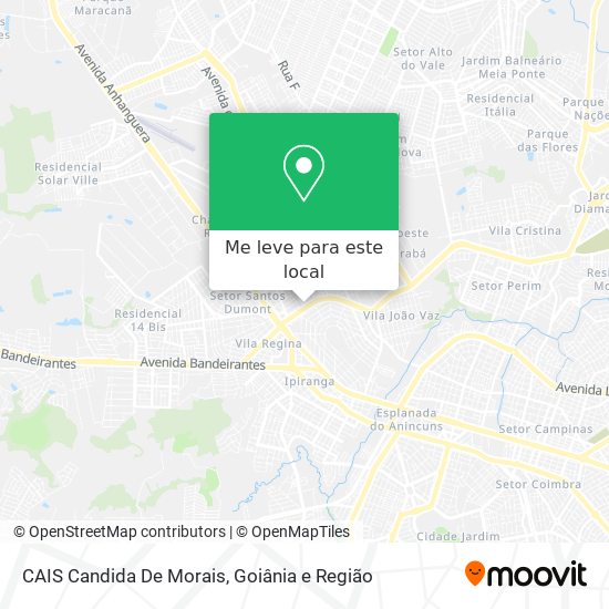 CAIS Candida De Morais mapa