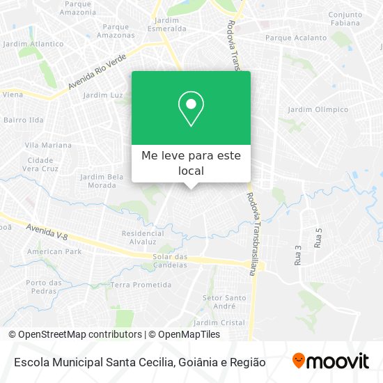 Escola Municipal Santa Cecilia mapa