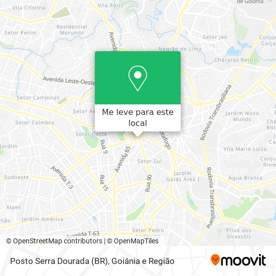 Posto Serra Dourada (BR) mapa