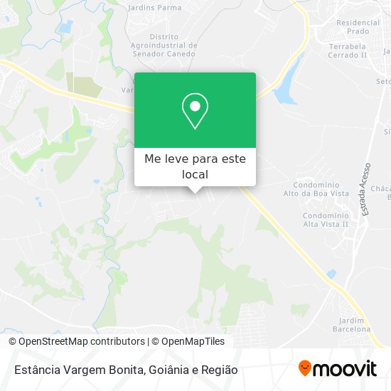 Estância Vargem Bonita mapa