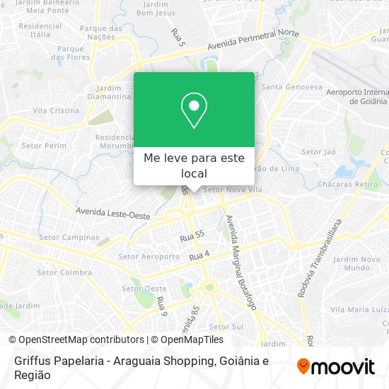 Griffus Papelaria - Araguaia Shopping mapa