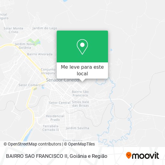 BAIRRO SAO FRANCISCO II mapa