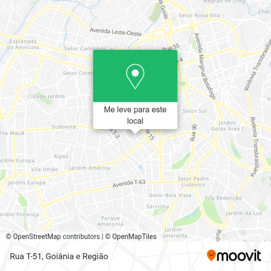 Rua T-51 mapa