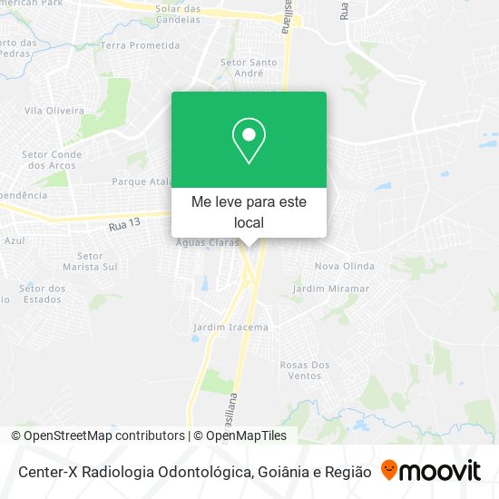 Center-X Radiologia Odontológica mapa