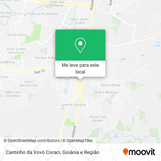 Cantinho da Vovó Coraci mapa