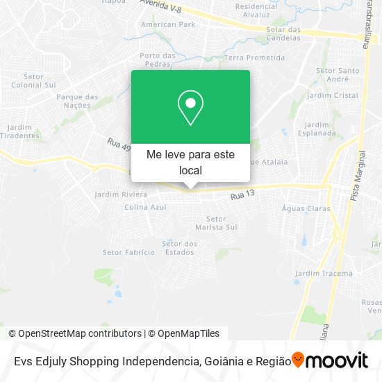 Evs Edjuly Shopping Independencia mapa