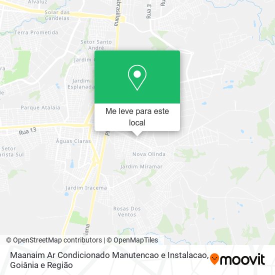 Maanaim Ar Condicionado Manutencao e Instalacao mapa