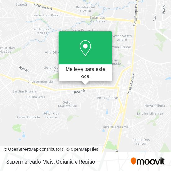 Supermercado Mais mapa