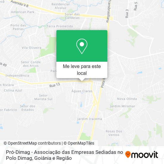 Pró-Dimag - Associação das Empresas Sediadas no Polo Dimag mapa