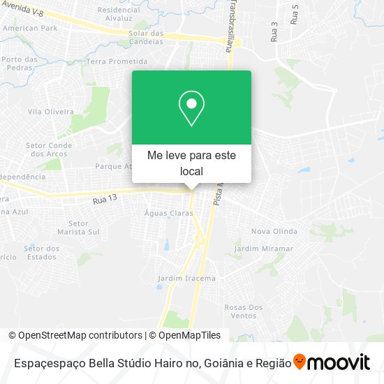Espaçespaço Bella Stúdio Hairo no mapa