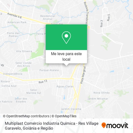 Multiplast Comércio Indústria Química - Res Village Garavelo mapa