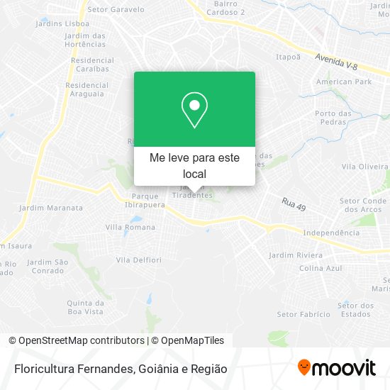 Floricultura Fernandes mapa