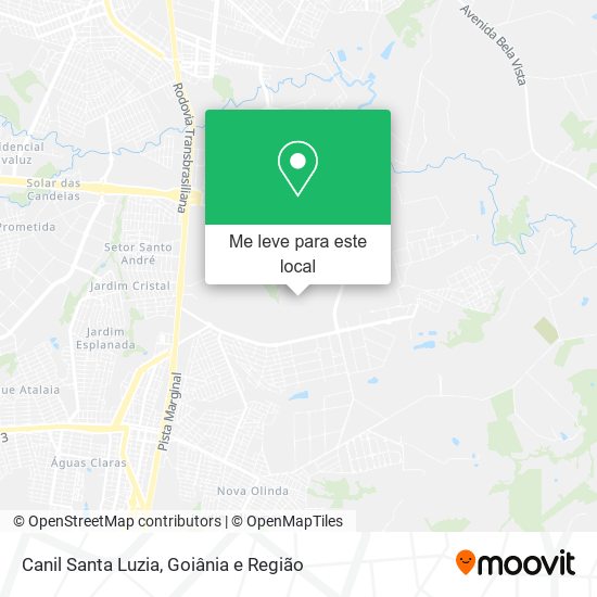 Canil Santa Luzia mapa