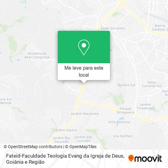 Fateid-Faculdade Teologia Evang da Igreja de Deus mapa