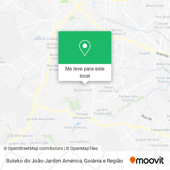 Buteko do João-Jardim América mapa
