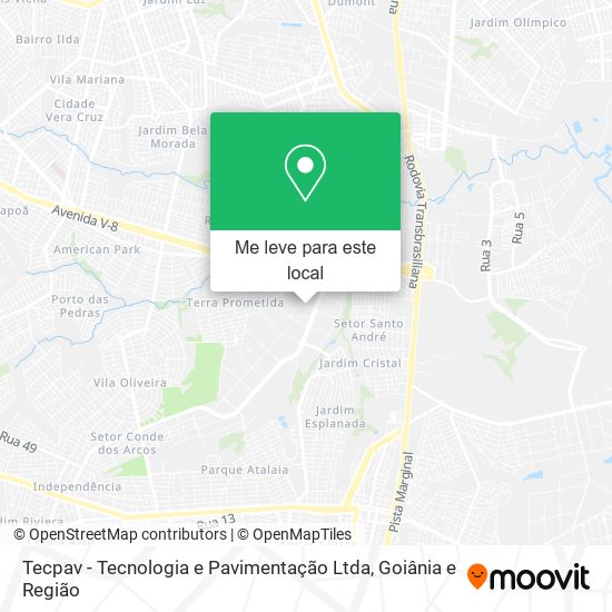Tecpav - Tecnologia e Pavimentação Ltda mapa