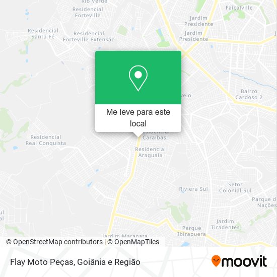 Flay Moto Peças mapa