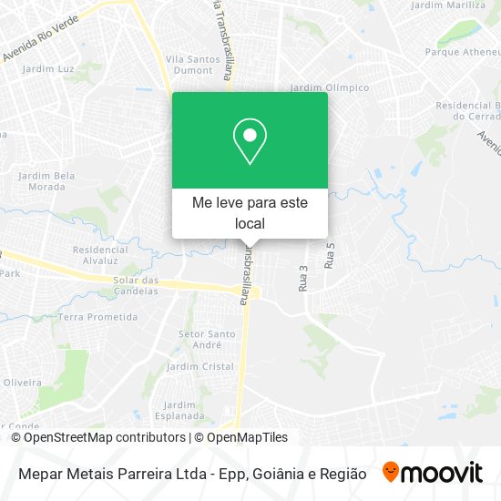 Mepar Metais Parreira Ltda - Epp mapa