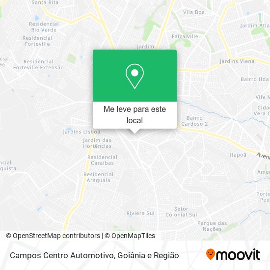 Campos Centro Automotivo mapa