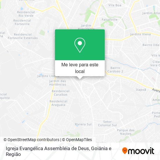 Igreja Evangélica Assembléia de Deus mapa