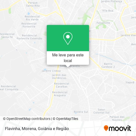 Flavinha, Morena mapa