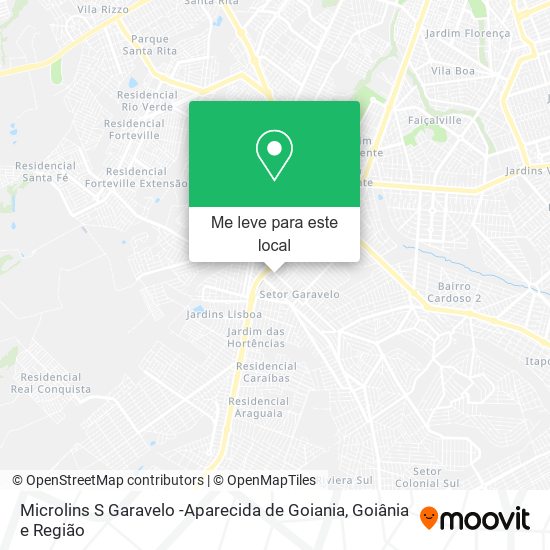 Microlins S Garavelo -Aparecida de Goiania mapa