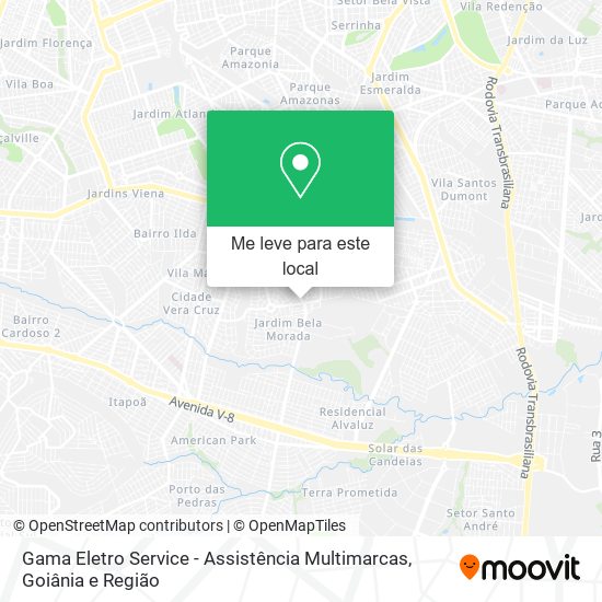 Gama Eletro Service - Assistência Multimarcas mapa