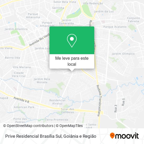 Prive Residencial Brasília Sul mapa