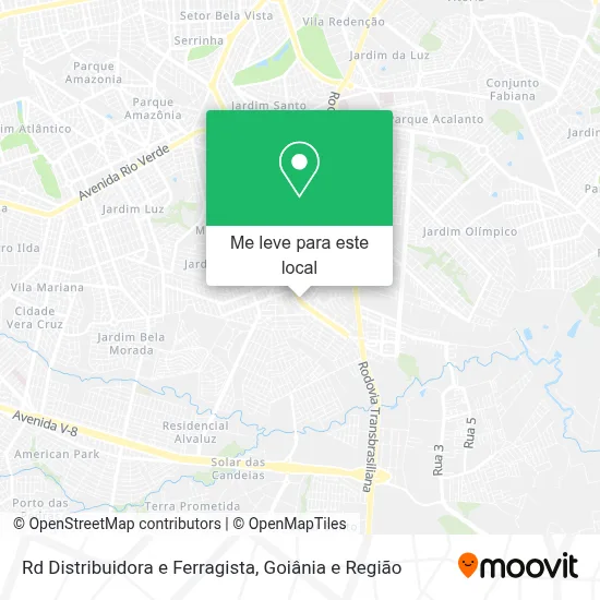Rd Distribuidora e Ferragista mapa