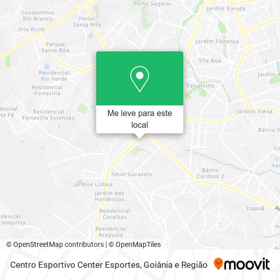 Centro Esportivo Center Esportes mapa