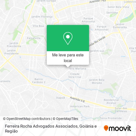 Ferreira Rocha Advogados Associados mapa