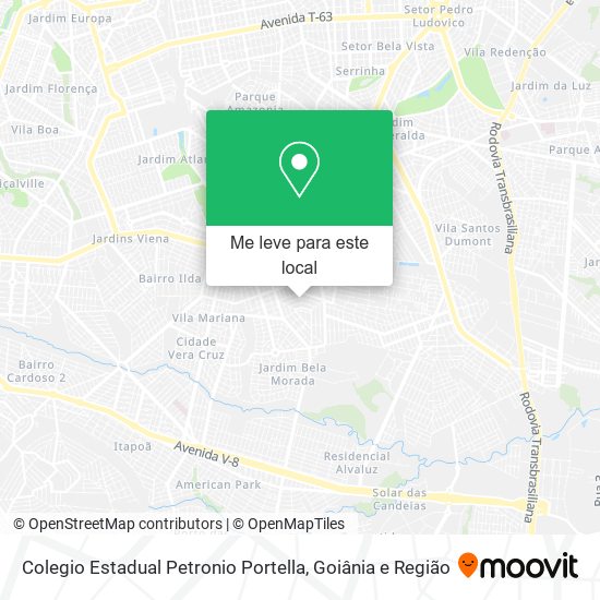 Colegio Estadual Petronio Portella mapa