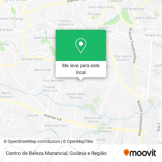 Centro de Beleza Manancial mapa