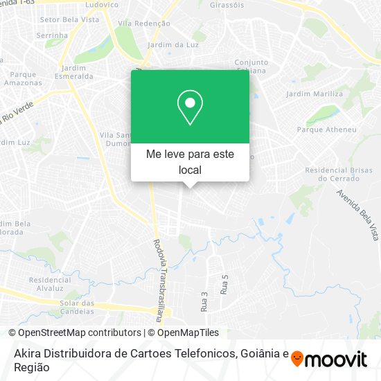 Akira Distribuidora de Cartoes Telefonicos mapa