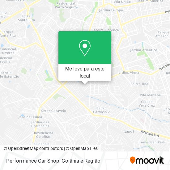 Performance Car Shop mapa