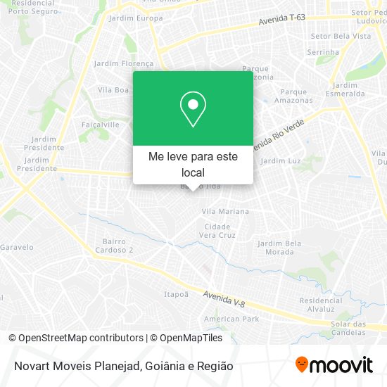Novart Moveis Planejad mapa