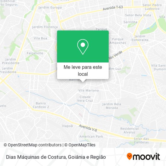 Dias Máquinas de Costura mapa