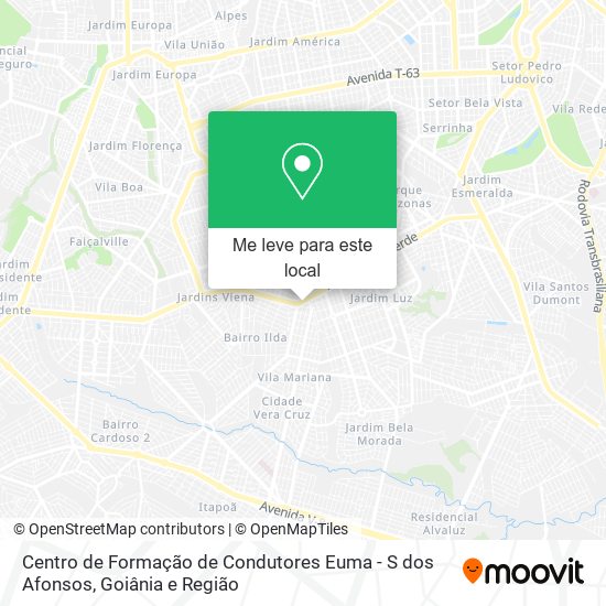 Centro de Formação de Condutores Euma - S dos Afonsos mapa