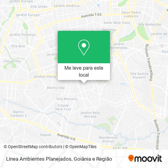 Línea Ambientes Planejados mapa