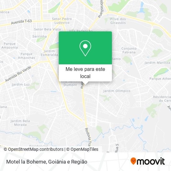 Motel la Boheme mapa