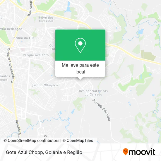 Gota Azul Chopp mapa