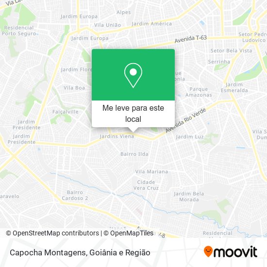 Capocha Montagens mapa