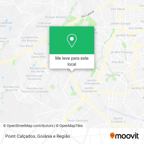 Point Calçados mapa