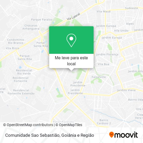 Comunidade Sao Sebastião mapa