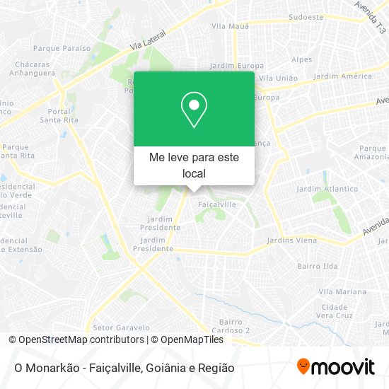 O Monarkão - Faiçalville mapa