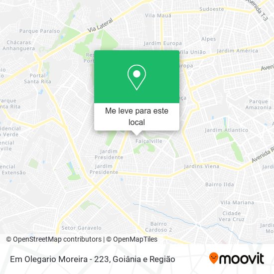 Em Olegario Moreira - 223 mapa