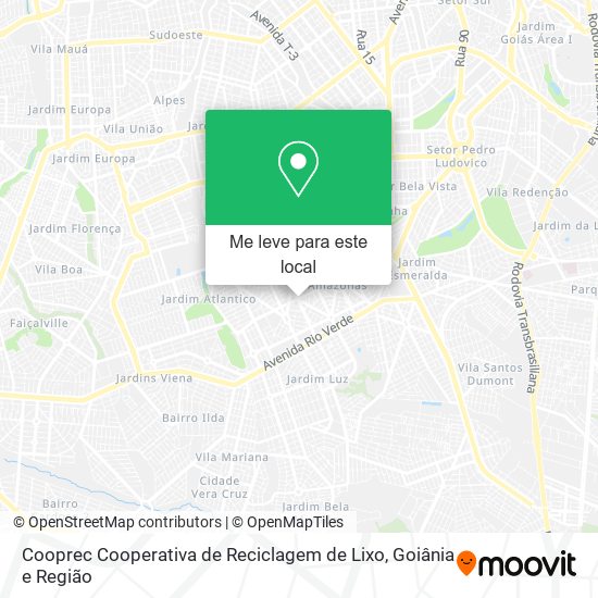 Cooprec Cooperativa de Reciclagem de Lixo mapa