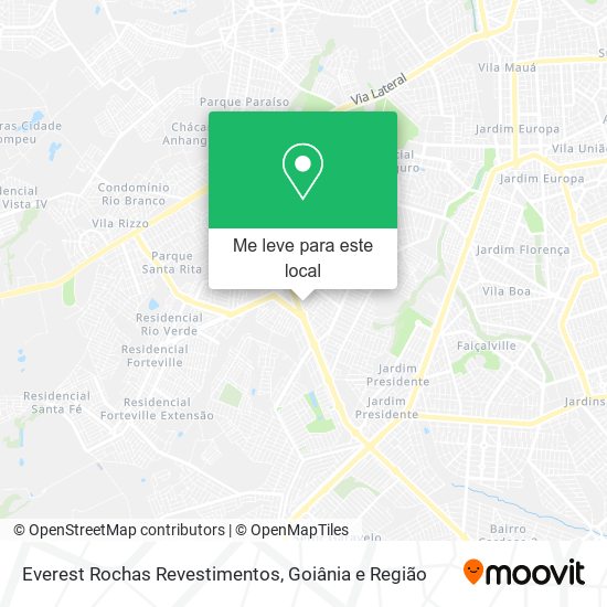 Everest Rochas Revestimentos mapa