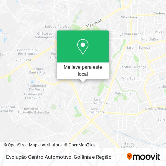 Evolução Centro Automotivo mapa